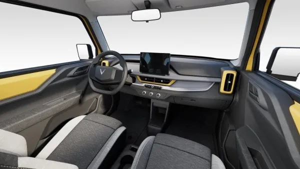 VinFast VF 3 l'intérieur à l'avant