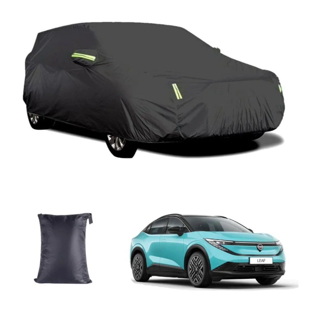 Bâche pour Nissan Leaf commercialisée depuis janvier 2026, protection extérieure.